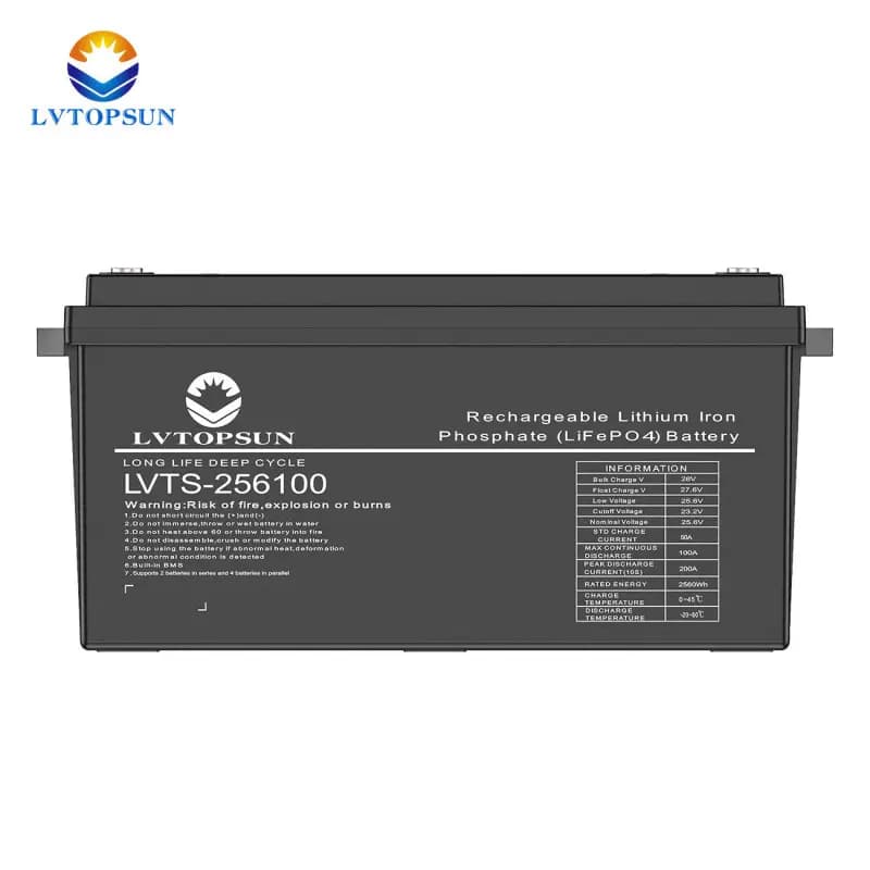 LVTOPSUN 25.6V 100AH Lithium Battery